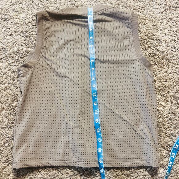 Calia Bubble Mesh Yoga Tank Workout Shirt Active Wear Gray Green Women's XS - Picture 3 of 4